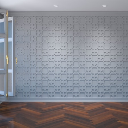 Ekena Millwork Extra Small Lancaster Fretwork Wall Panels in Architectural PVC, 12 7/8"W x 7 3/8"H x 3/8"T WALP08X08LAN